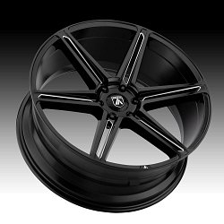 Asanti Black Label ABL-25 Gloss Black Milled Custom Wheels Rims 3