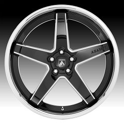 Asanti Black Label ABL31 Regal Gloss Black Milled Custom Wheels Rims 3