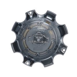 CAP-8LT-C14 / Gear Alloy Chrome with Brushed Gear Logo and Cogs Tall Bolt-On Cap 2
