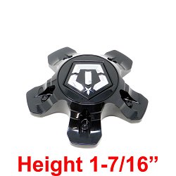 CAP-TIS-H-B21 / TIS Gloss Black Snap-On Center Cap 3