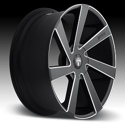 Dub Directa S133 Black Milled Custom Wheels Rims 2
