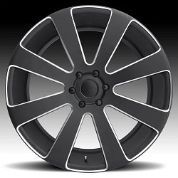 Dub 8-Ball S187 Satin Black Milled Custom Wheels Rims 3