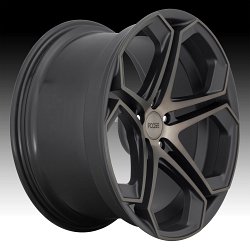 Foose F168 Impala Machined Black Dark Tint Custom Wheels Rims 2