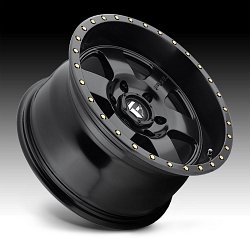Fuel Podium D618 Satin Black Custom Wheels Rims 2