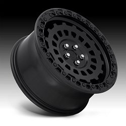 Fuel Zephyr Car D633 Satin Black Custom Wheels Rims 2