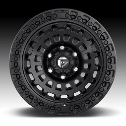 Fuel Zephyr D633 Matte Black Custom Wheels Rims 3