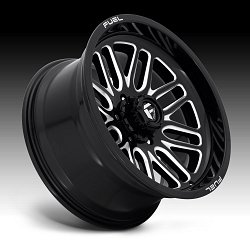 Fuel Ignite D662 Gloss Black Milled Custom Wheels Rims 2