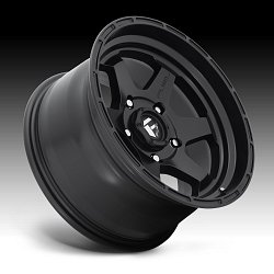 Fuel Shok D664 Matte Black Custom Wheels Rims 2