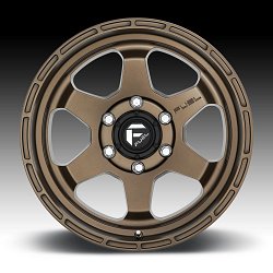 Fuel Shok D666 Matte Bronze Custom Wheels Rims 3