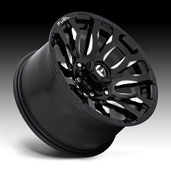 Fuel Blitz D673 Gloss Black Milled Custom Wheels Rims 3