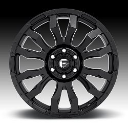 Fuel Blitz D675 Gloss Black Custom Wheels Rims 2