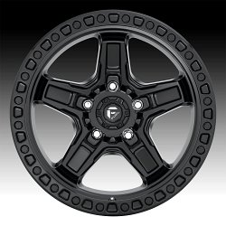 Fuel Kicker 5 D697 Satin Black Custom Wheels Rims 3