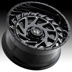 Gear Offroad 755BM End Game Gloss Black Milled Custom Wheels Rims 3