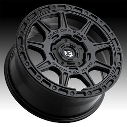 Gear Offroad 758SB Sector C Satin Black Custom Wheels Rims 3