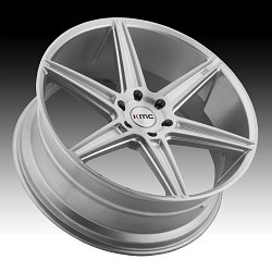 KMC KM712 Prism Truck Silver with Brushed Face Custom Wheels Rims 3