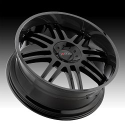 KMC KM714 Regulator Gloss Black Custom Wheels Rims 3