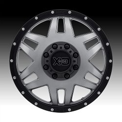XD Series XD130 Machete Dually Satin Grey Custom Wheels Rims 2