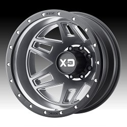 XD Series XD130 Machete Dually Satin Grey Custom Wheels Rims 3
