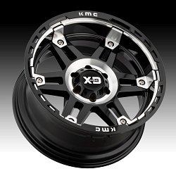 XD Series XD840 Spy II Gloss Black Machined Custom Wheels Rims 3