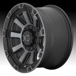 XD Series XD852 Gauntlet Machined Satin Black Gray Tint Custom Wheels Rims 2
