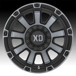 XD Series XD852 Gauntlet Machined Satin Black Gray Tint Custom Wheels Rims 3