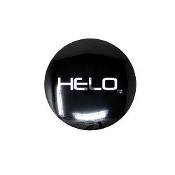 878L90GB / Helo Gloss Black Logo for 5/6 Lug Cap (2pk) 2