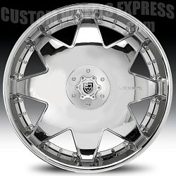 Lexani LX-2 Chrome Custom Wheels Rims 3