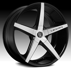 Lexani R-Four Machined Black Custom Wheels Rims 3