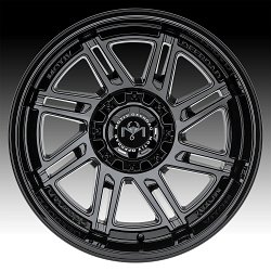 Motiv Offroad 425B Millenium Gloss Black Custom Wheels Rims 2
