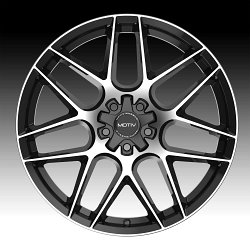 Motiv 435MB Foil Machined Gloss Black Custom Wheels Rims 2