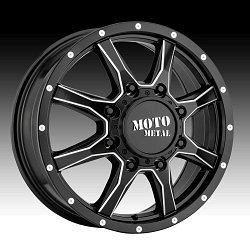 Moto Metal MO995 Dually Satin Black Milled Custom Wheels Rims 2
