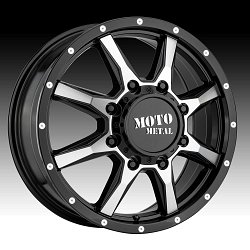 Moto Metal MO995 Dually Gloss Black Machined Custom Wheels Rims 2