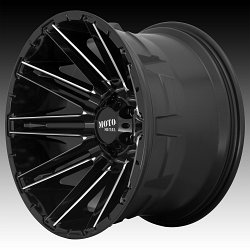 Moto Metal MO998 Kraken Gloss Black Milled Custom Wheels Rims 2