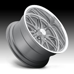 US Mags Rambler U111 Gray Machined Custom Wheels Rims 3
