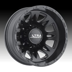 Ultra 049 Predator Dually Satin Black Custom Wheels Rims 2