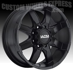 Ultra 225 Phantom Satin Black Custom Rims Wheels 3