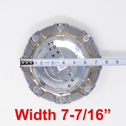 WRX-8856 / Worx Alloy Chrome 5/6-Lug Bolt On Center Cap 3