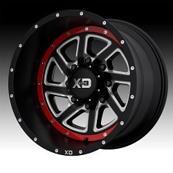 XD Series XD833 Recoil Satin Black Milled Custom Wheels Rims 2