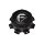 1004-08MB / Fuel Matte Black Bolt-On Center Cap