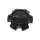 1079L140HE1SBDC / Helo Satin Black 6x135 Bolt-On Center Cap