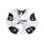 89-9436U / Platinum 436 Gemini Machined Chrome & Black Bolt-On Center Cap