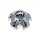89-9755C / Ultra Chrome Bolt-On Center Cap