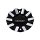 89-9927U / Crusier Alloy 927MB Spectrum Machined Black Bolt On Center Cap