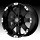 ATX Series AX185 185 Crawl Matte Black Machined Custom Rims Wheels