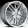 Advanti Racing A5 Ligero Silver w/ Mirror Machined Lip Custom Rims Wheels