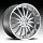 Advanti Racing A8 Afoso Silver w/ Machined Face and Lip Custom Rims Wheels