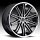 Asanti Black Label ABL-10 Machined Black Stainless Lip Custom Wheels