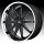 Asanti Black Label ABL-29 Emperor Gloss Black Milled Chrome Lip