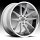 Asanti Black Label ABL-5 Machined Silver with Chrome Lip Custom Wheels