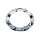 BASE-544C-6-TIS / TIS Chrome Bolt-On Center Cap Base
